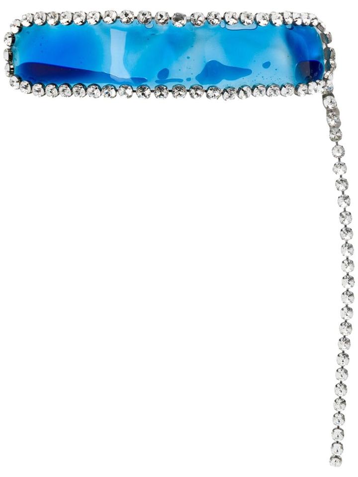 Christopher Kane Gel And Crystal Belt - Blue