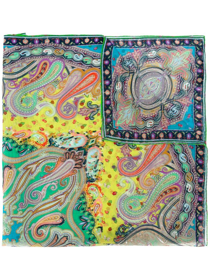 Etro - Paisley Print Scarf - Women - Silk - One Size, Silk