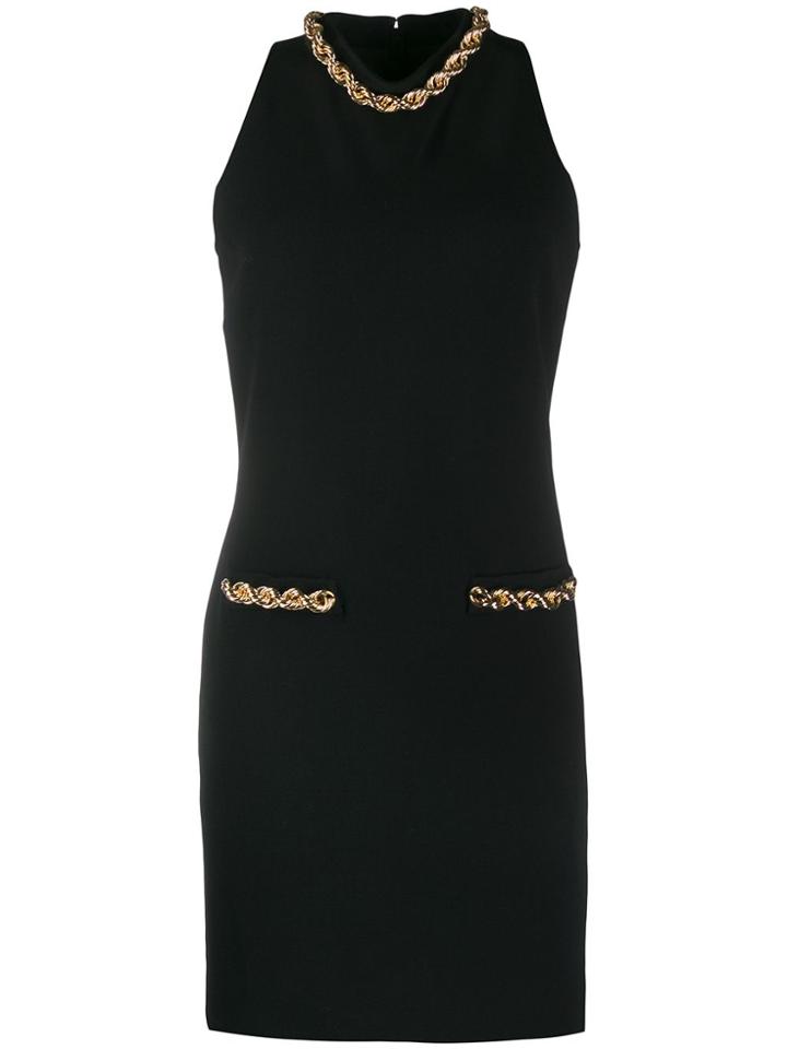 Moschino Chain Trim Dress - Black