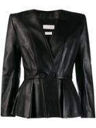 Alexander Mcqueen Fitted Wrap-over Jacket - Black