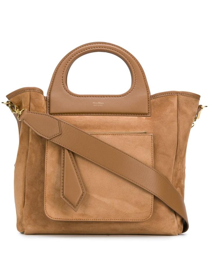 Max Mara Stitched Handle Tote - Nude & Neutrals