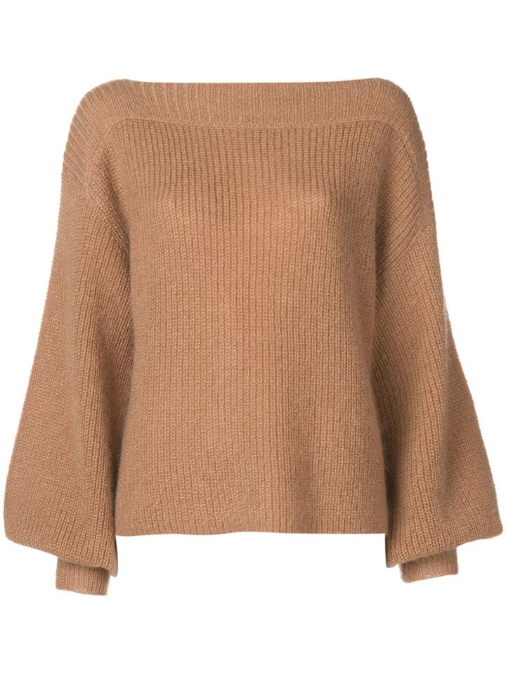 Temperley London Bell Sleeves Jumper - Nude & Neutrals