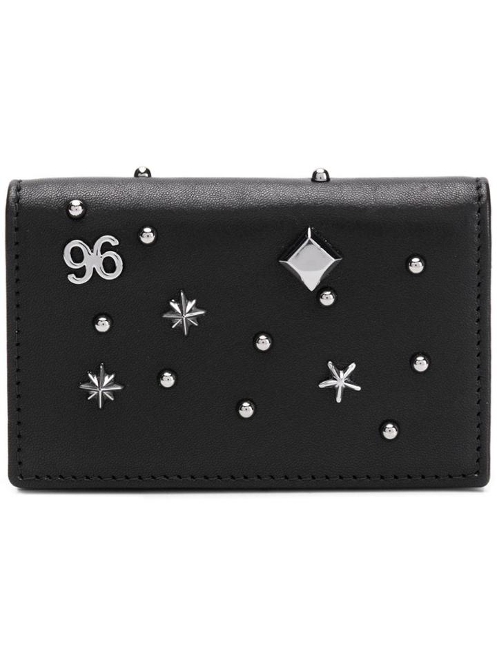 Jimmy Choo Studded Leather Wallet - Black