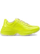 Gucci Rhyton Fluorescent Leather Sneaker - Yellow