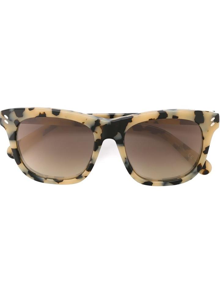 Stella Mccartney Square Frame Sunglasses, Women's, Nude/neutrals, Acetate