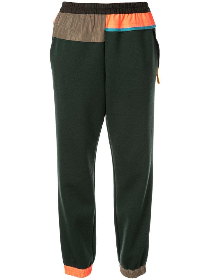 Kolor Wool Track Pants - Green