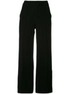 Guild Prime Contrast Stripe Trim Trousers - Black