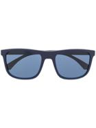 Emporio Armani Square Frame Tinted Sunglasses - Blue