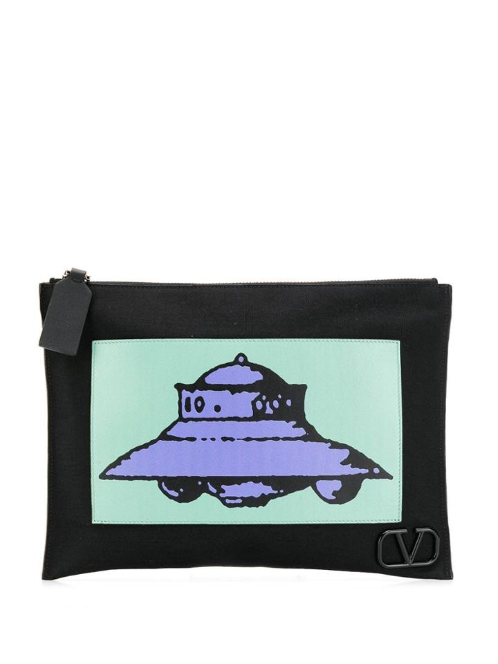 Valentino X Undercover Valentino Garavani Ufo Patch Pouch - Black
