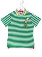 Fendi Kids Striped Polo Shirt, Boy's, Size: 6 Yrs, Grey