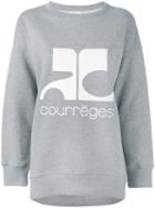 Courrèges - Logo Print Sweatshirt - Women - Cotton - 3, Grey, Cotton