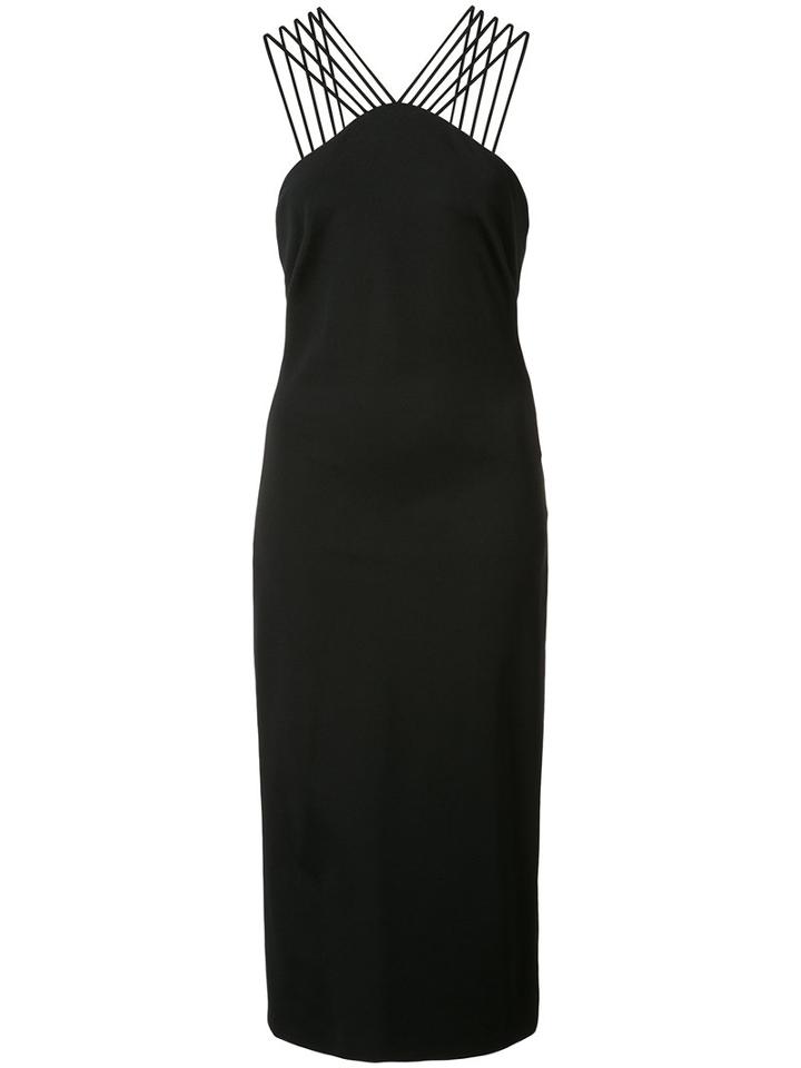 Cushnie Et Ochs Multi-strap Dress, Women's, Size: 2, Black, Silk/viscose/polyamide/spandex/elastane