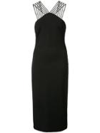 Cushnie Et Ochs Multi-strap Dress, Women's, Size: 2, Black, Silk/viscose/polyamide/spandex/elastane