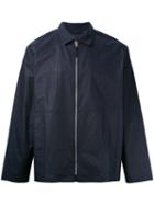 Très Bien - Zip Blouson Jacket - Men - Cotton/linen/flax - 50, Blue, Cotton/linen/flax