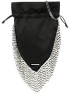 Les Petits Joueurs Beaded Fringes Shoulder Bag - Black