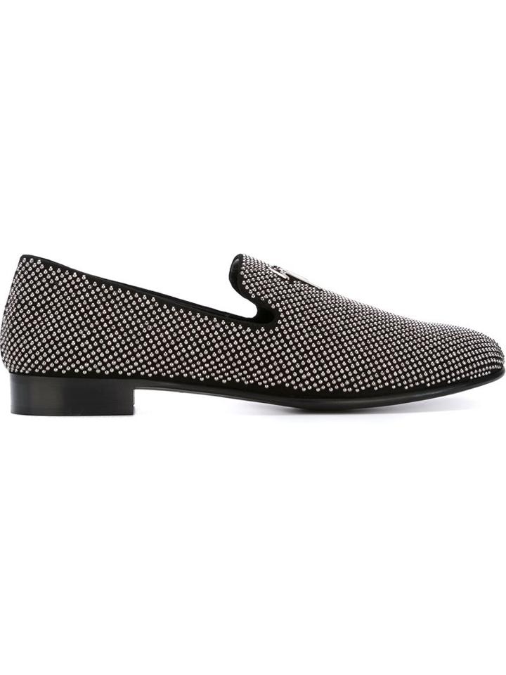 Giuseppe Zanotti Design 'shark' Studded Slippers