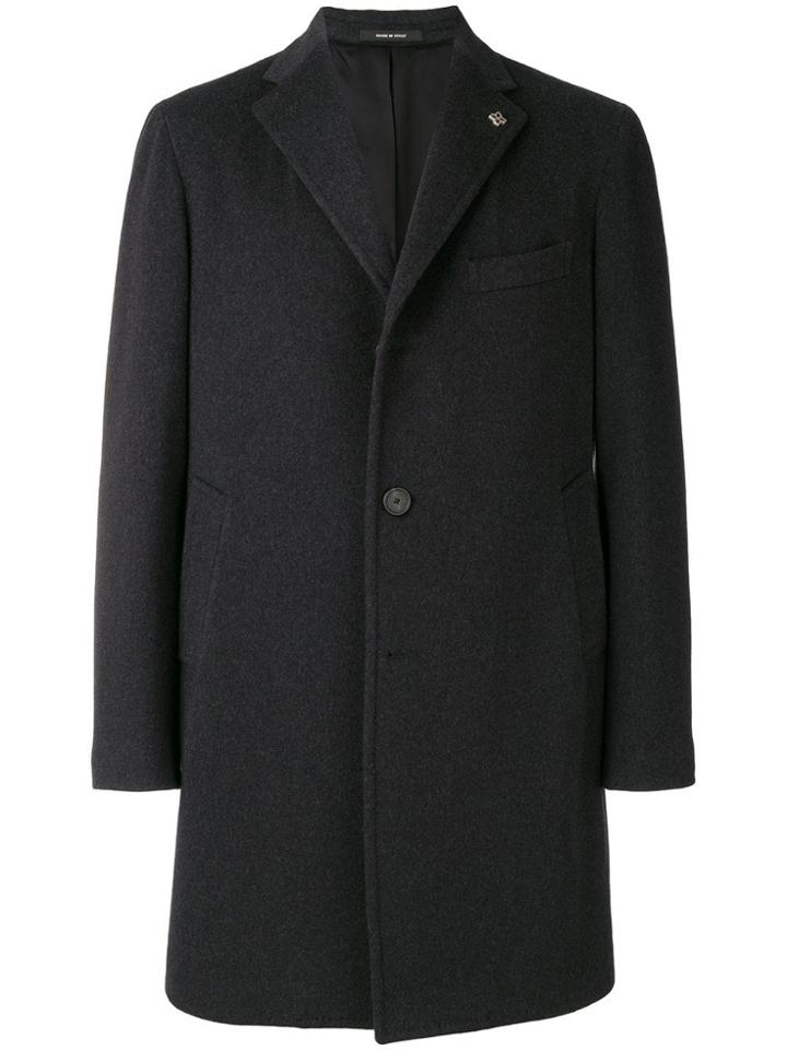 Tagliatore Midi Buttoned Coat - Grey