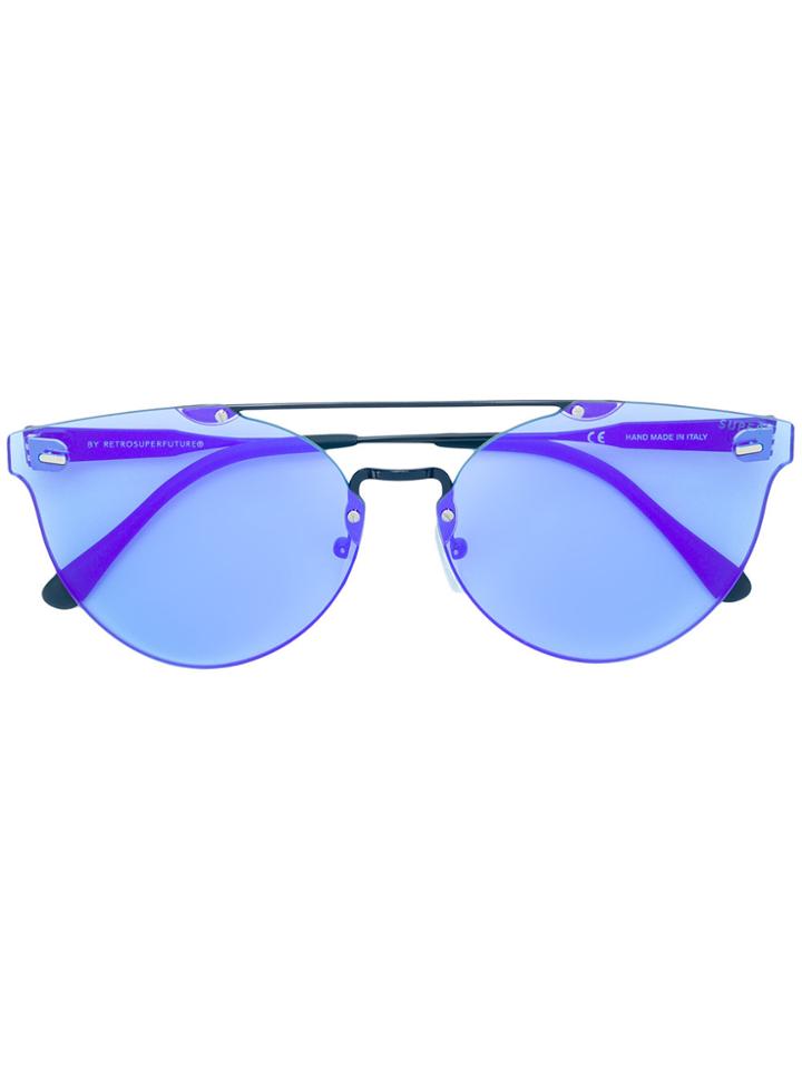 Retrosuperfuture Tuttolente Giaguaro Sunglasses - Blue
