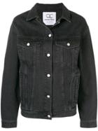 Quantum Courage Love Me Forever Or Never Denim Jacket - Black