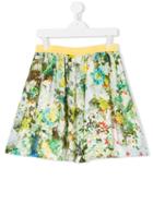 Roberto Cavalli Junior Floral Print Skirt - Multicolour