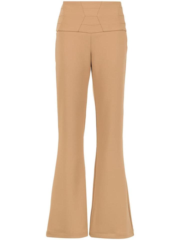Olympiah Sisa Flared Trousers - Neutrals