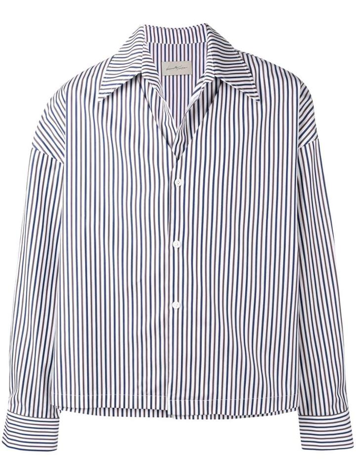 Ne. Sense Layered Stripe Shirt - White