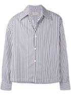 Ne. Sense Layered Stripe Shirt - White