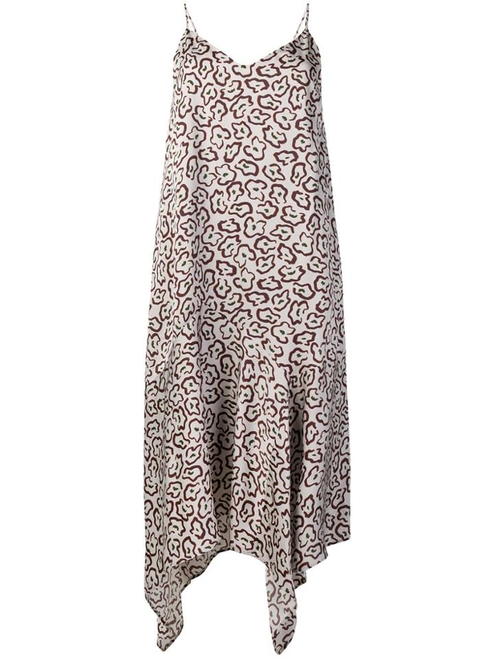 Christian Wijnants Dista Leopard Print Dress - Grey