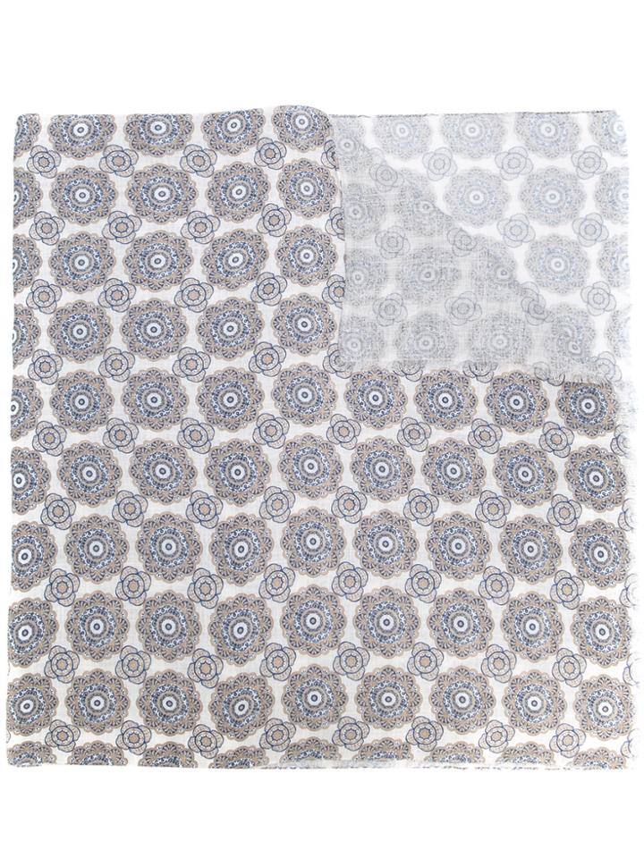 Pal Zileri Printed Scarf - Nude & Neutrals