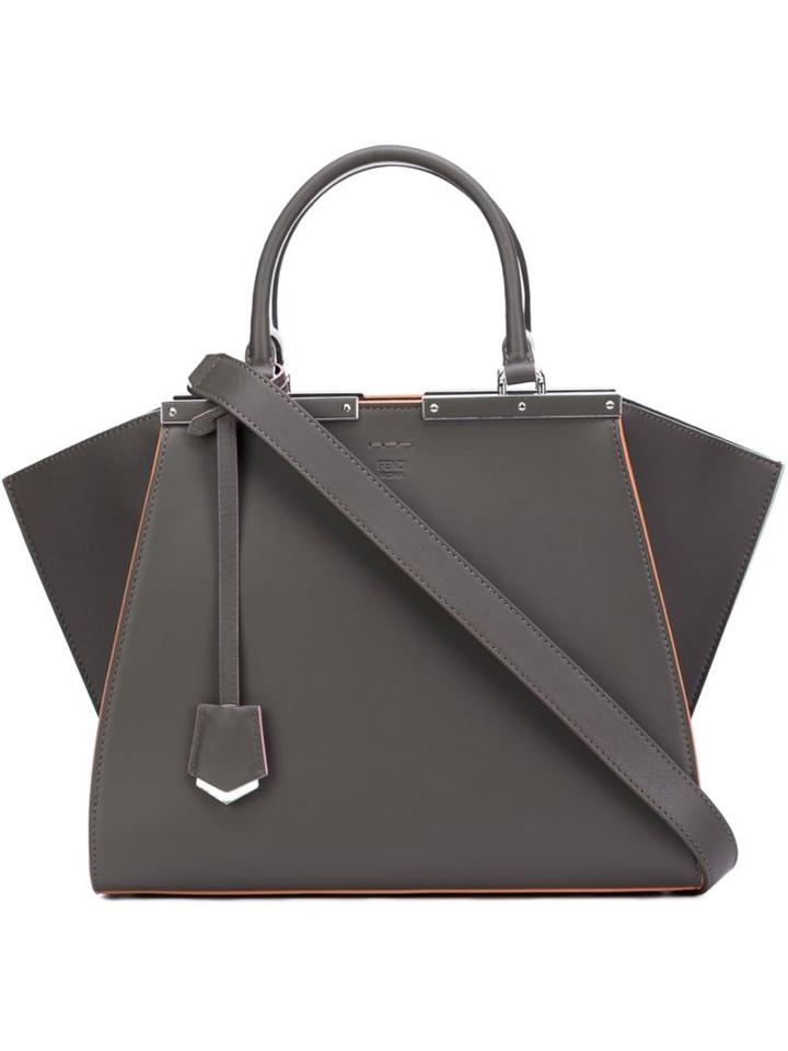 Fendi '3jours' Tote, Women's, Grey, Leather