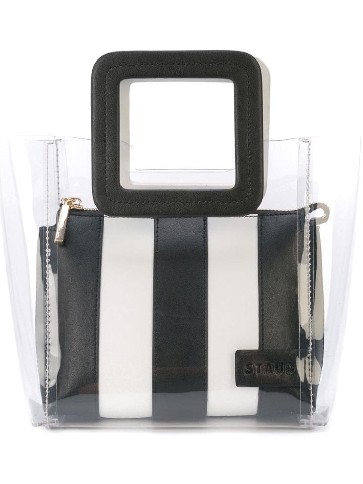 Staud Shirley Pvc Tote - Black