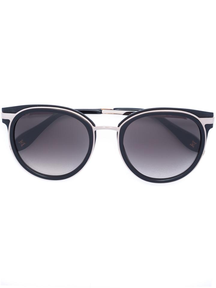 Carolina Herrera Round Sunglasses - Black