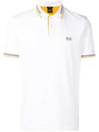 Boss Hugo Boss Contrast Piped Polo Shirt - White