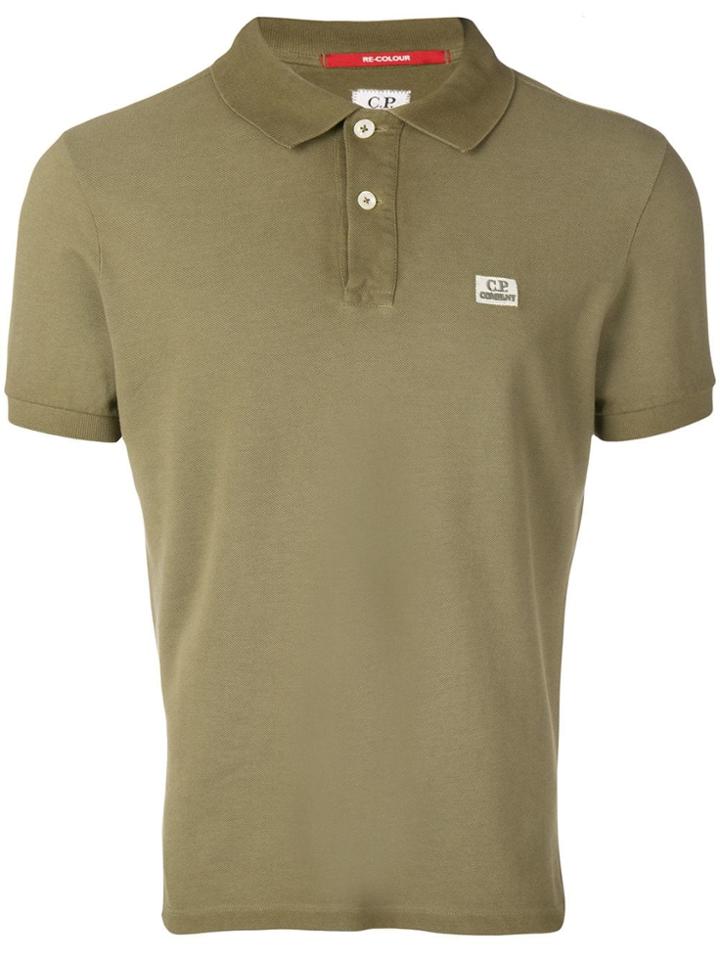 Cp Company Recolour Piquet Polo Shirt - Green