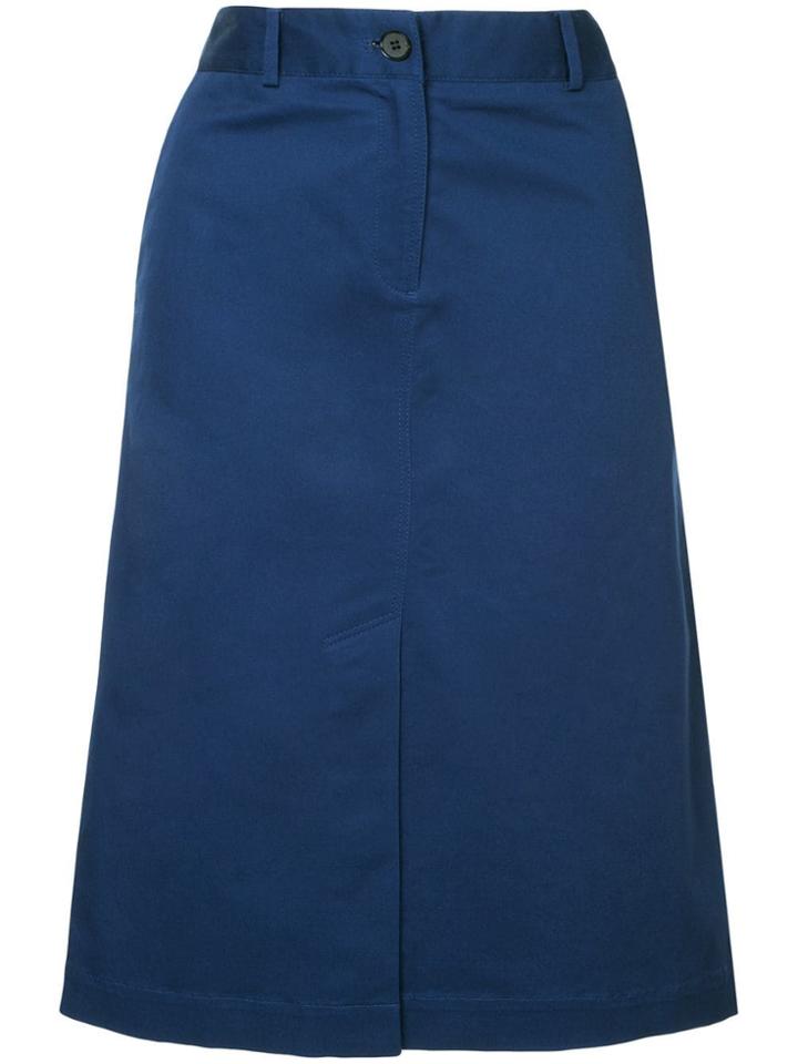 Ck Calvin Klein Chino Twill Skirt - Blue