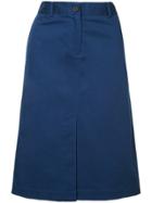 Ck Calvin Klein Chino Twill Skirt - Blue