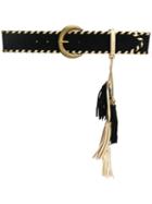 Twin-set Gold Detail Trimmed Belt - Black