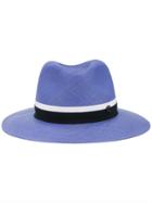 Maison Michel Henrietta Straw Hat - Blue