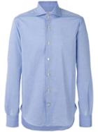 Kiton - Longsleeve Button-up Shirt - Men - Cotton - 40, Blue, Cotton