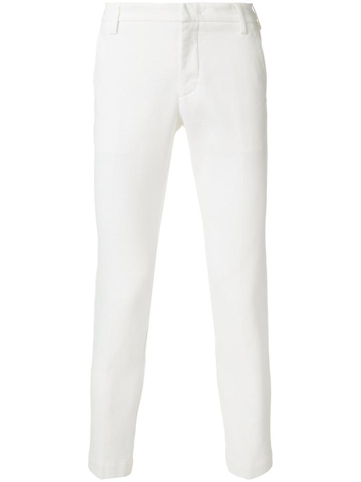 Entre Amis Slim-fit Trousers - White