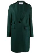 Harris Wharf London Triple Pocket Wool Coat - Green