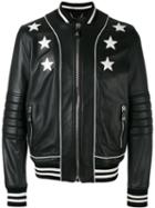 Philipp Plein - Star-detail Jacket - Men - Calf Leather - L, Black, Calf Leather