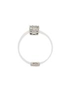 Sarah Noor Clear Band Diamond Ring - Metallic
