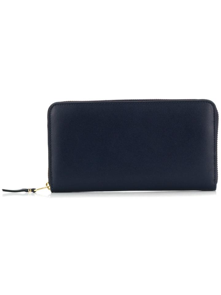 Comme Des Garçons Zip Around Wallet - Blue