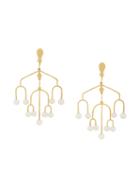 Aurelie Bidermann Sirocco Chandelier Clip-on Earrings - Gold