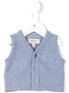 Cashmirino V-neck Gilet, Toddler Boy's, Size: 12 Mth, Blue