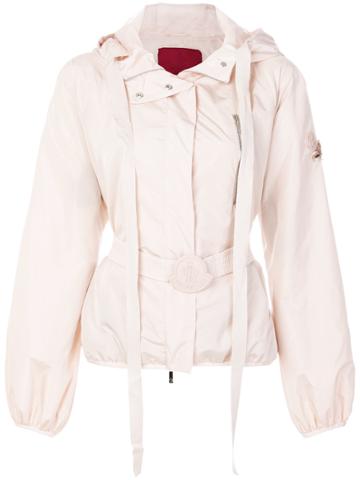 Moncler Gamme Rouge Belted Hooded Jacket - Pink & Purple