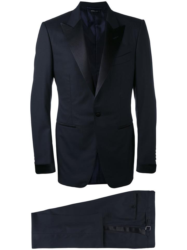 Tom Ford - Classic Formal Suit - Men - Silk/cupro/wool - 52, Blue, Silk/cupro/wool