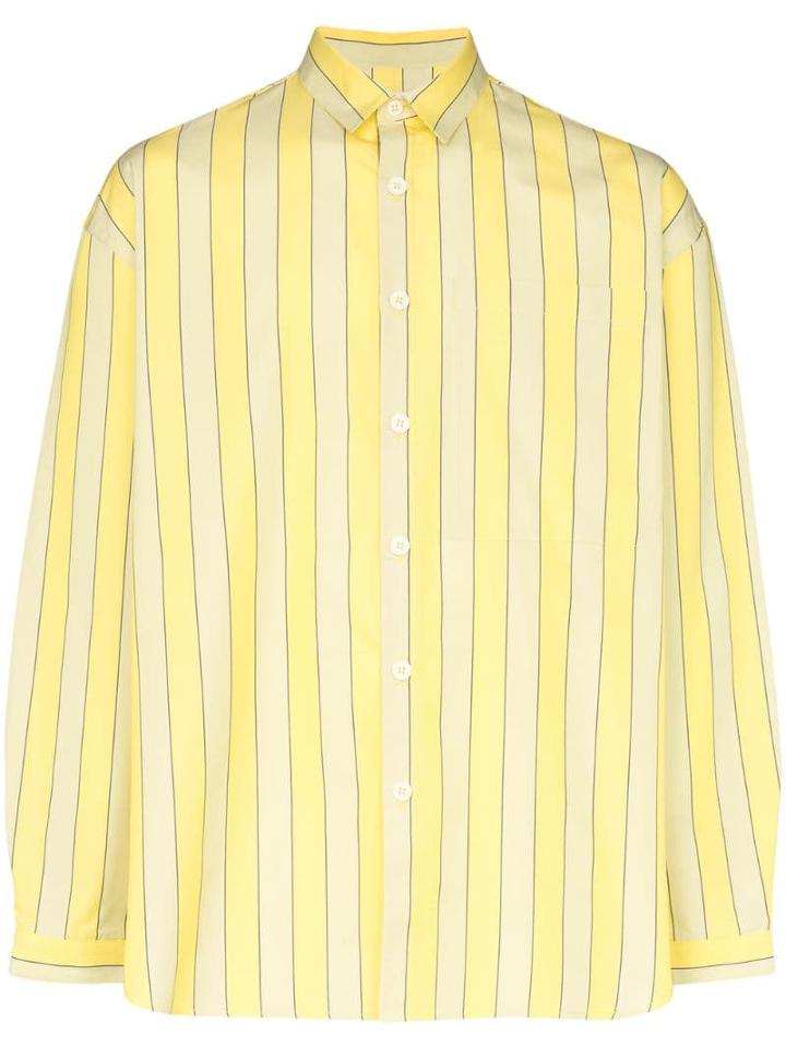 Sunnei Striped Pattern Shirt - Yellow