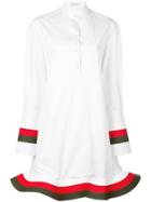 Jw Anderson 'orbit Hem' Shirt Dress - White